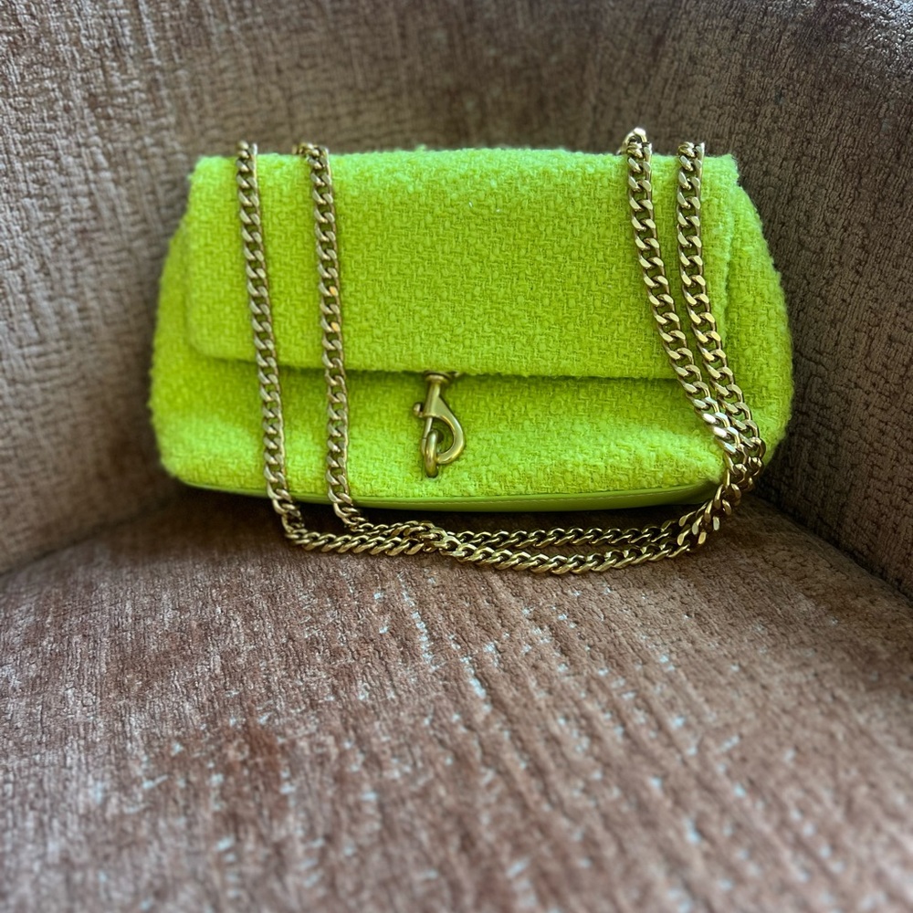 Rebecca Minkoff Vibrant Green Chain Strap Shoulder Bag